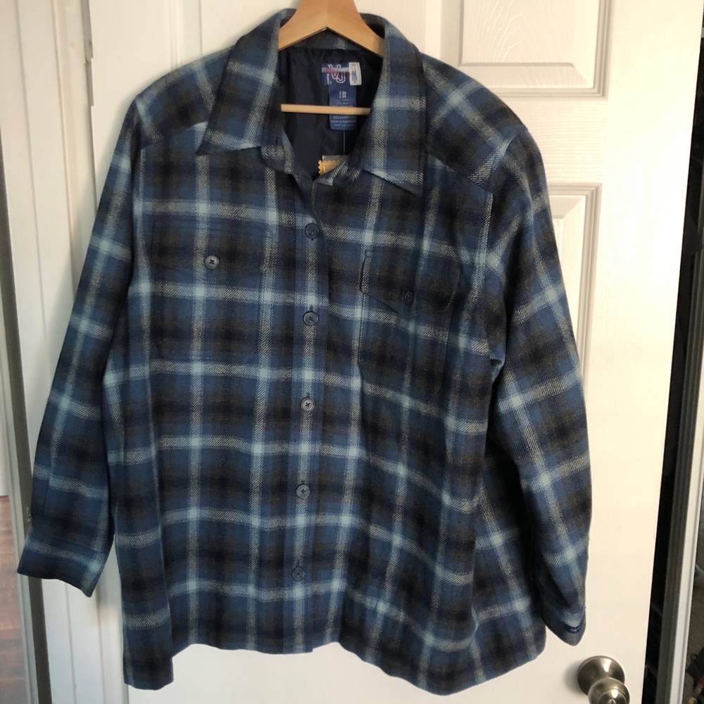 Lane Bryant Venezia Jeans NWT 22/24 wool blend button down jacket shirt